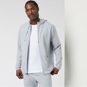 Vuori Sunday Element Jacket Gray Full Zip Hoodie Men’s M